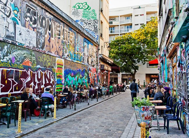 Calle grafittis París. Denoyez, calles recónditas de parís, calles secretas