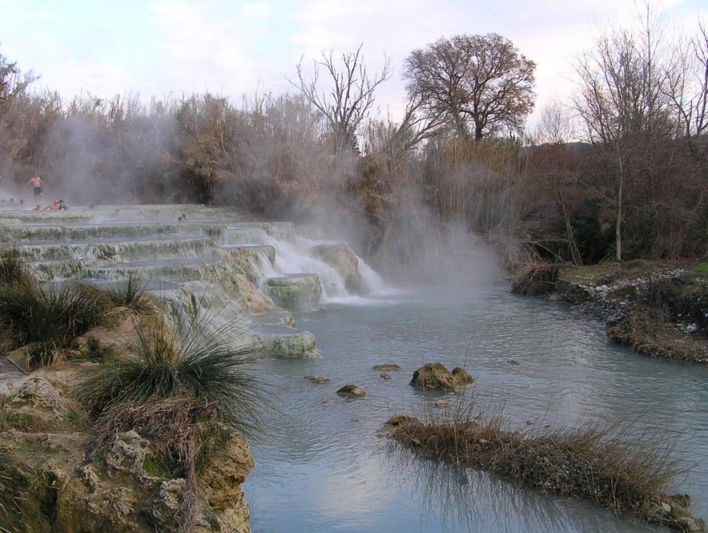 Termas de Saturnia, Italia, aguas termales