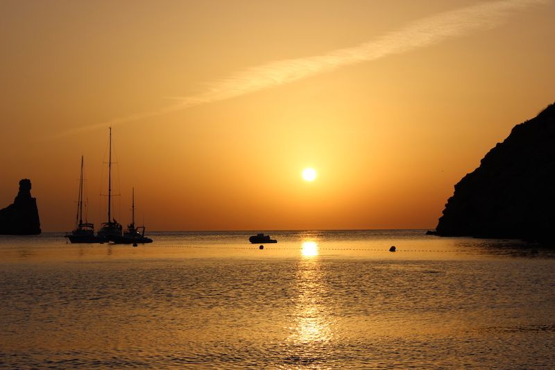 puesta de sol en ibiza