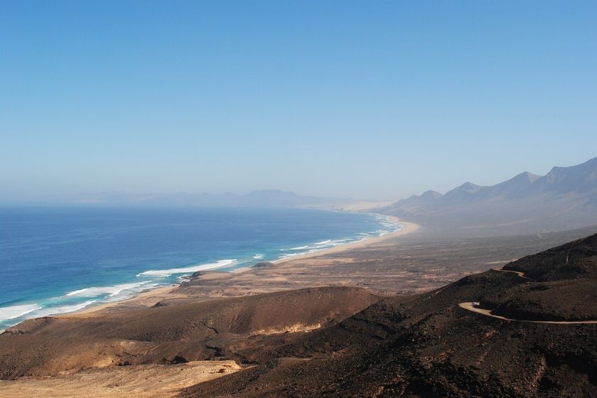 la playa de cofete en Fuerteventura