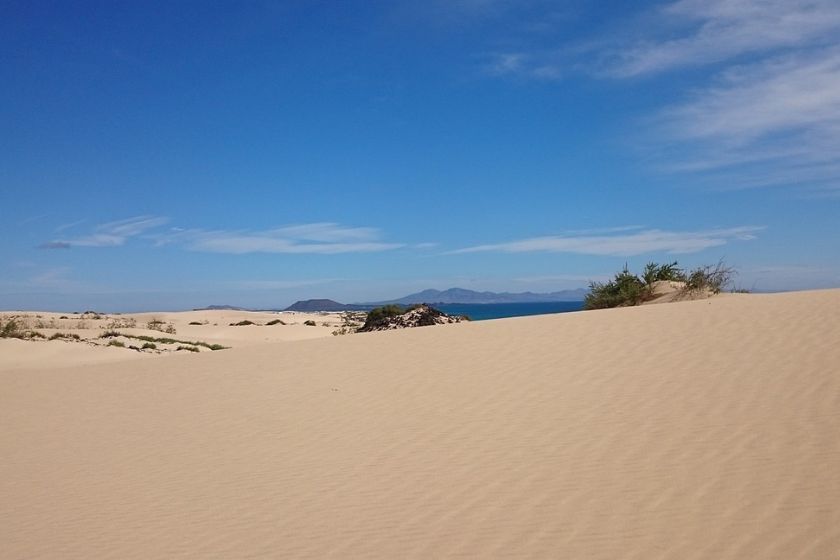 playa de corralejo en Fuerteventura