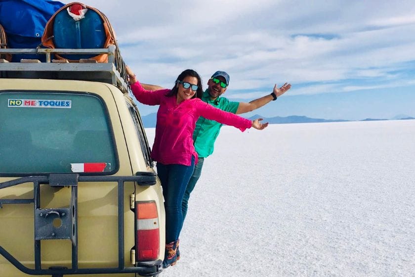 Jose y Eva en Salar de Uyuni