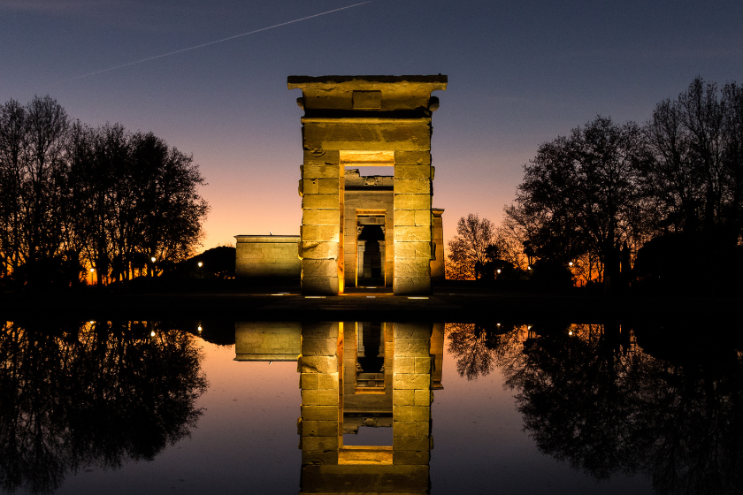 Qué ver en Madrid de noche Templo de Debod